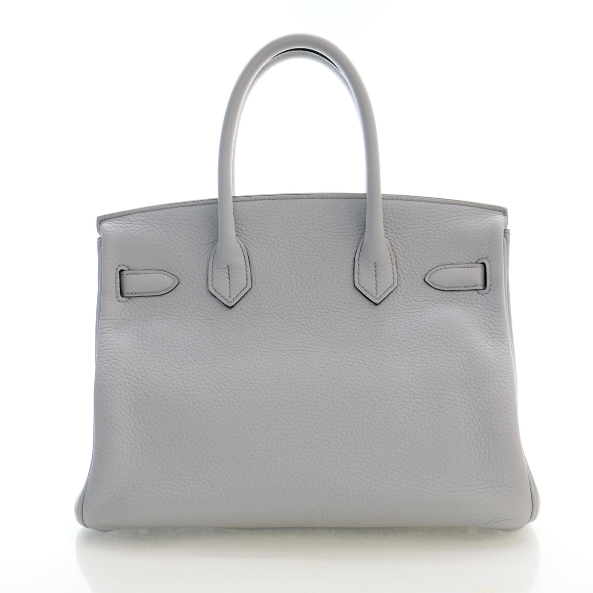 Pre-Owned Hermès Birkin 30 Bleu Pale Togo Leather, front view, photo 15 of 21