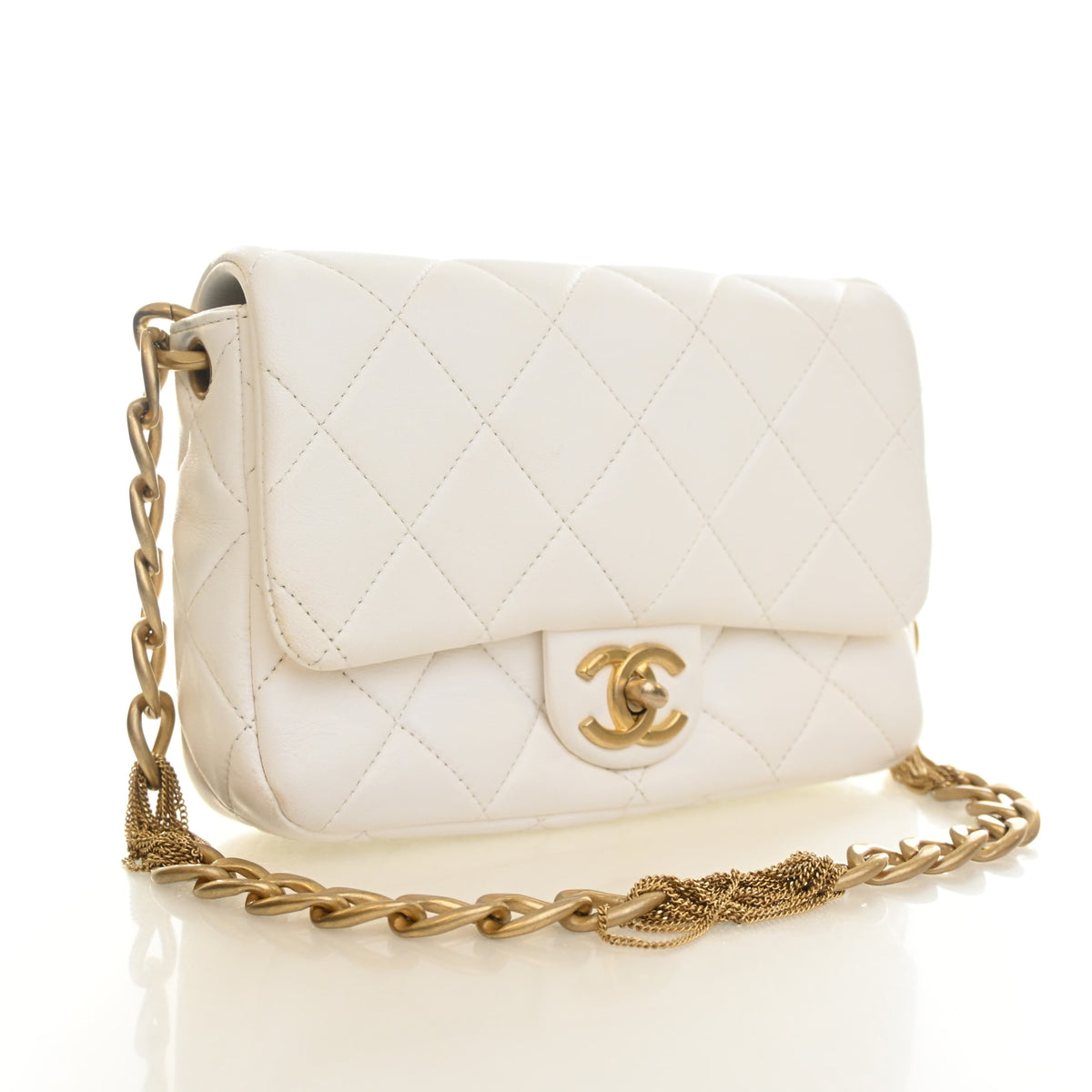 Chanel Small Lambskin Chain Flap Bag, photo 2 of 18