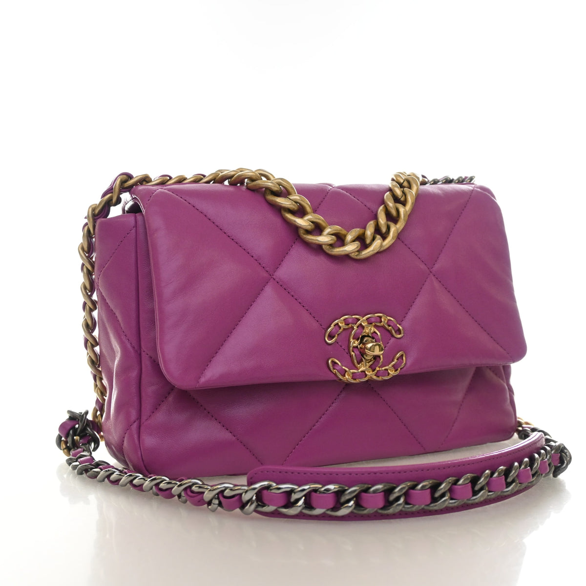 Chanel Medium Lambskin 19 Flap Bag, photo 2 of 14