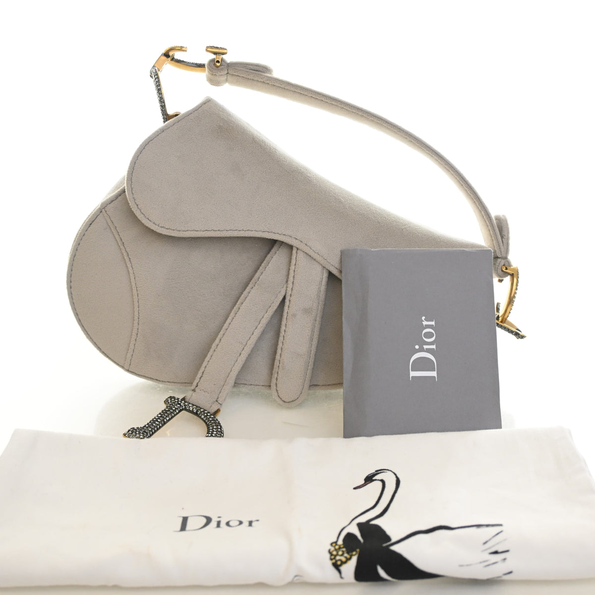 Christian Dior Mini Velvet Saddle Bag, photo 14 of 14