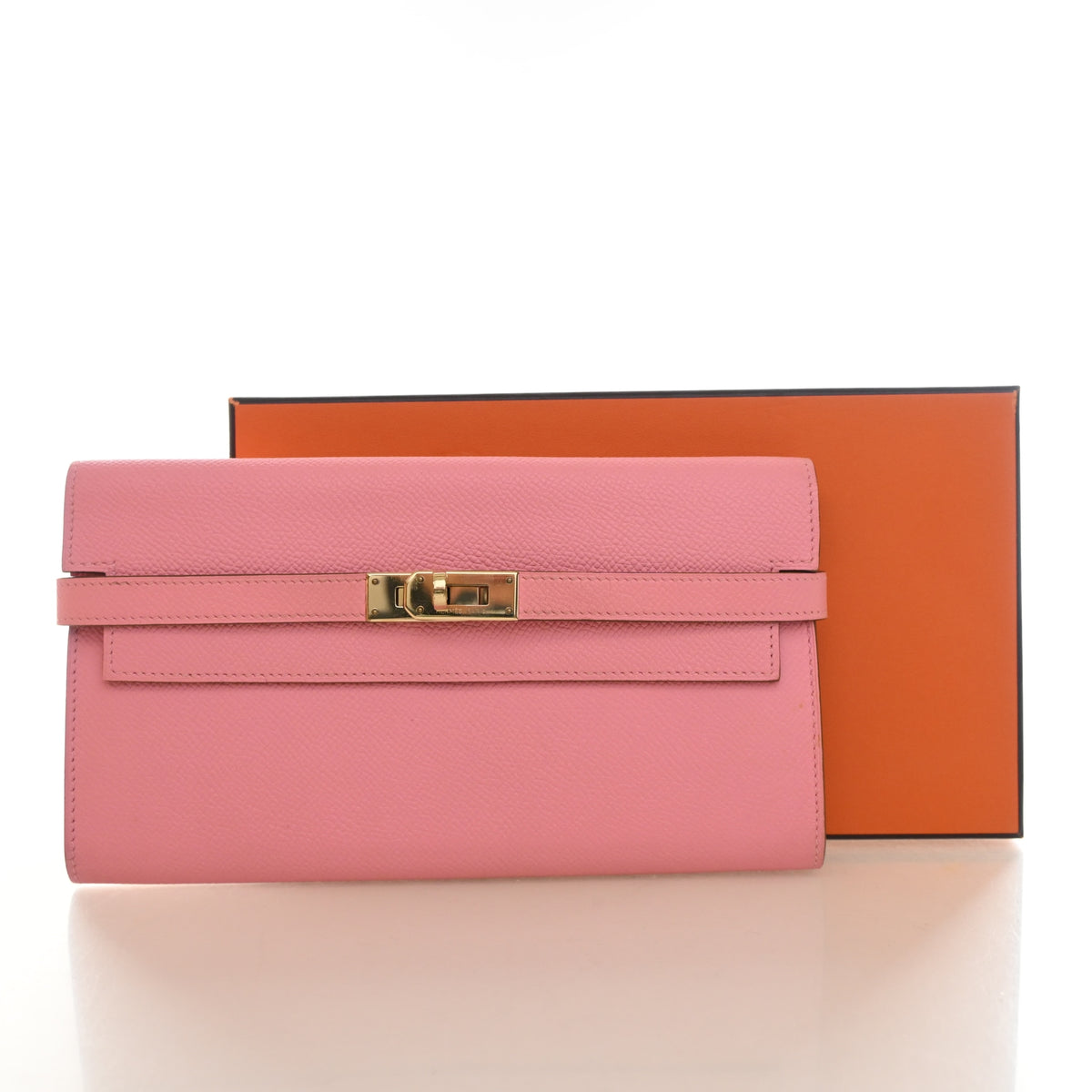 Hermes Rose Confetti Epsom Kelly Long Wallet, photo 12 of 12