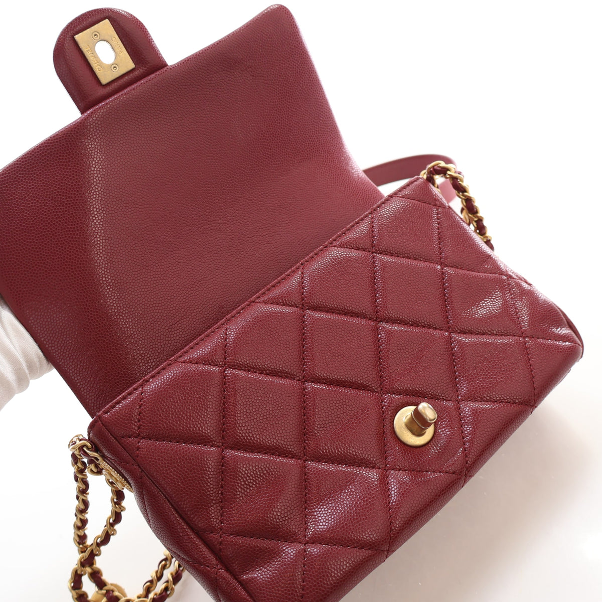 Chanel Mini Caviar Twist Your Buttons Flap Bag, photo 13 of 19