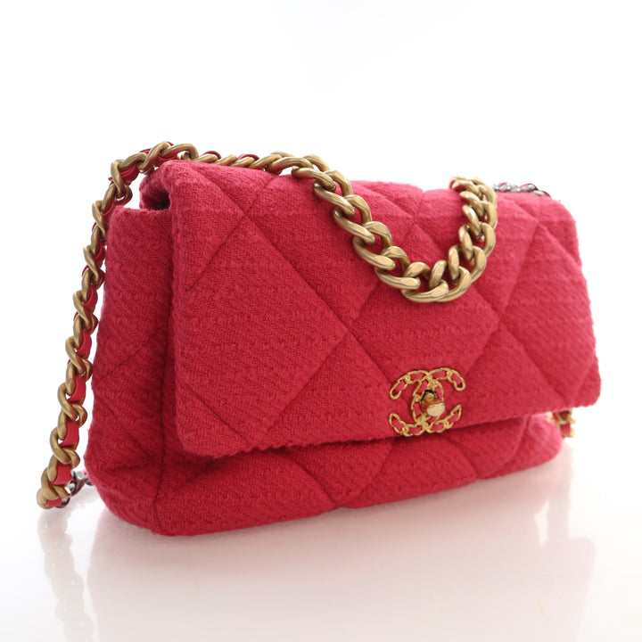 Chanel Large Tweed 19 Flap Bag