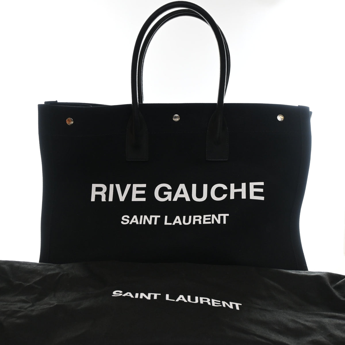 Saint Laurent Large Mixed Fibers Rive Gauche Tote, photo 17 of 17
