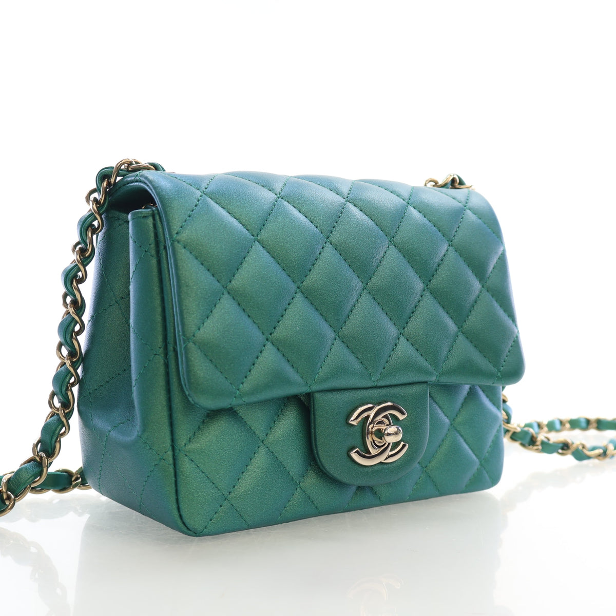 Chanel Mini Lambskin Square Flap Bag, photo 2 of 17