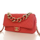 Chanel Lambskin Elegant Cha...