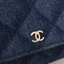Chanel Denim Wallet on Chain