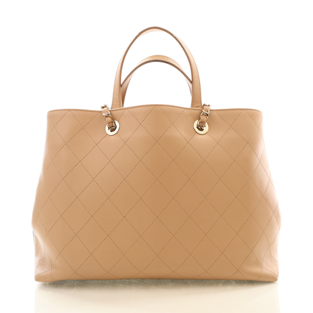 Pre-Owned Chanel Shopping Tote Large Calfskin Serial, front view, photo 11 of 15