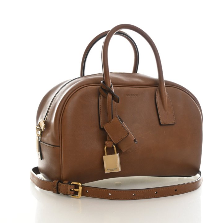 Saint Laurent Small Calfskin Sac De Jour Boston