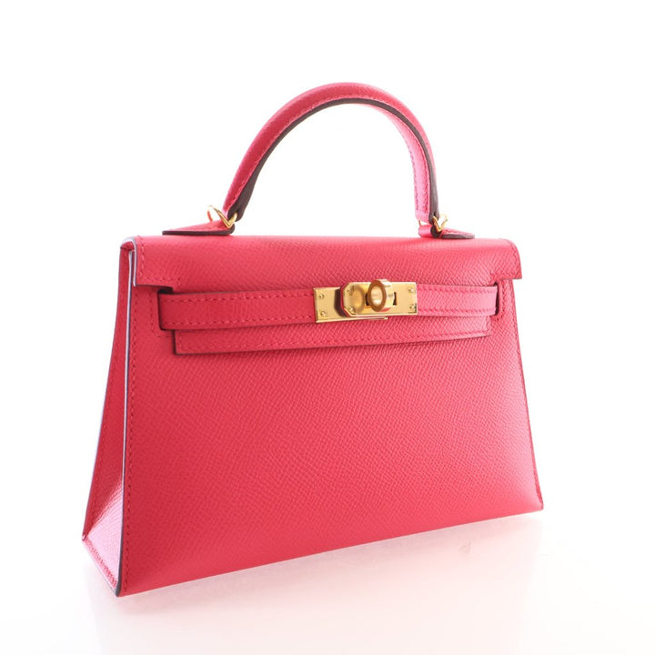 Hermes Rose Extreme Epsom Mini Kelly