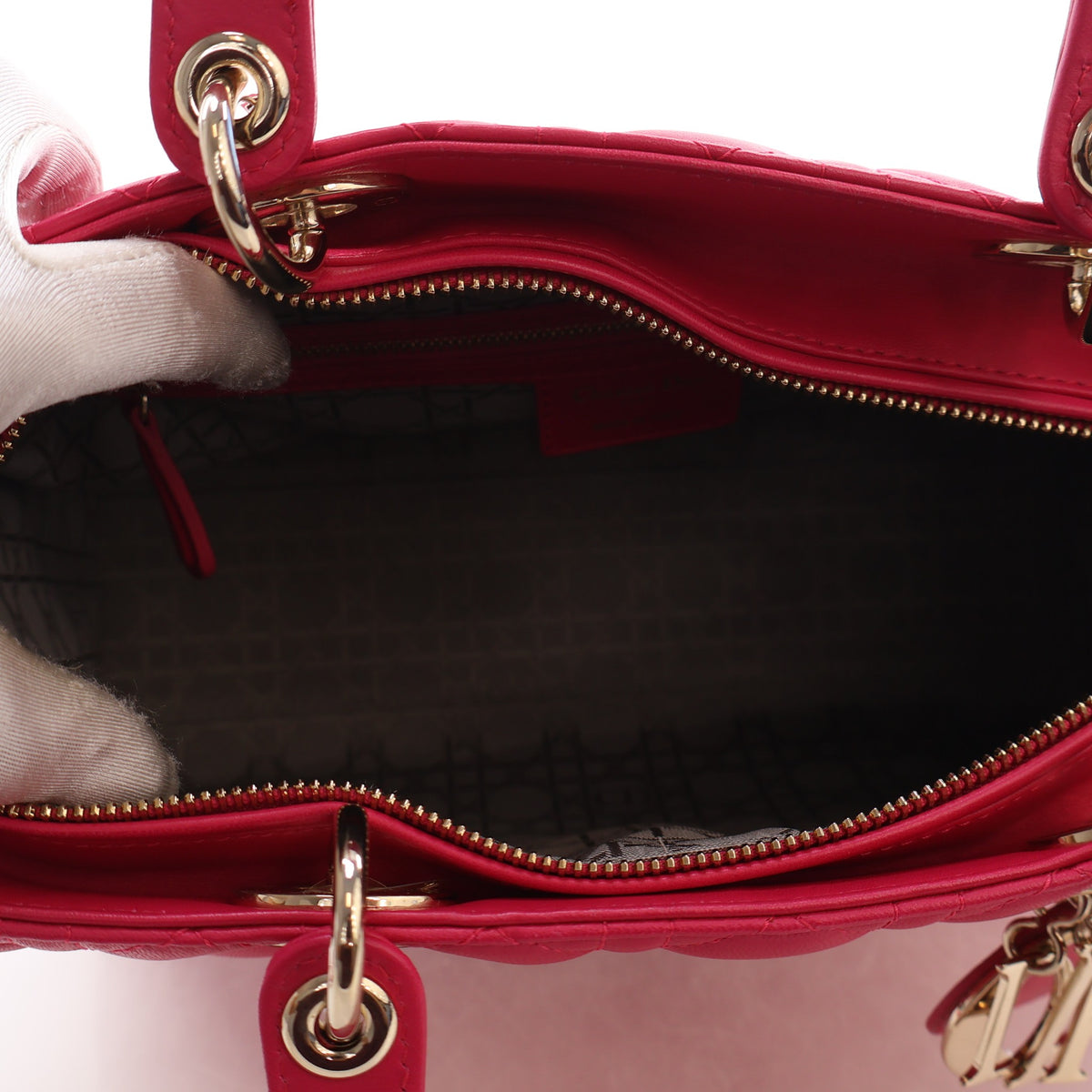 Christian Dior Large Lambskin Lady Dior, photo 8 of 15