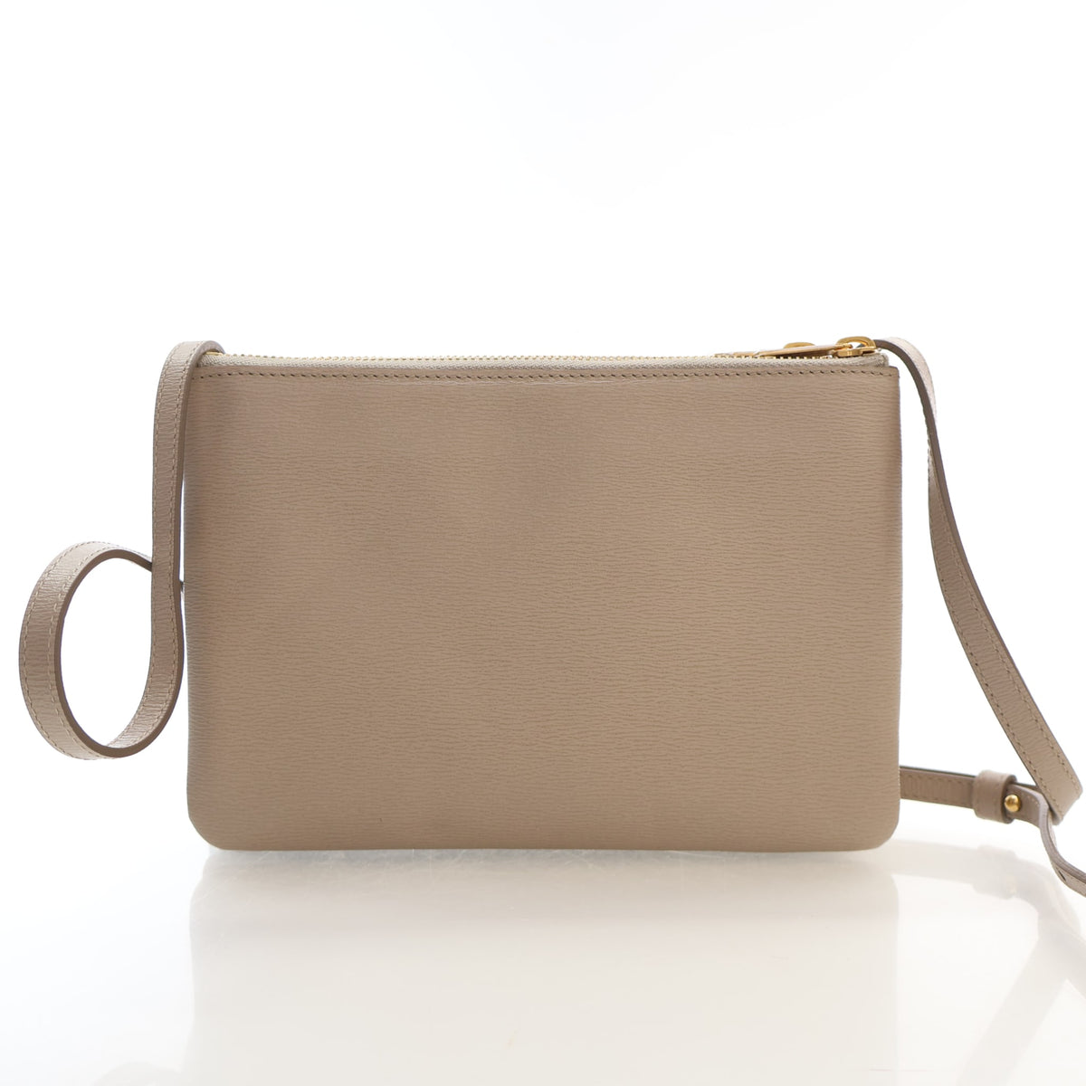 Pre-Owned Celine Small Calfskin Trio Crossbody, side profile, photo 12 of 18