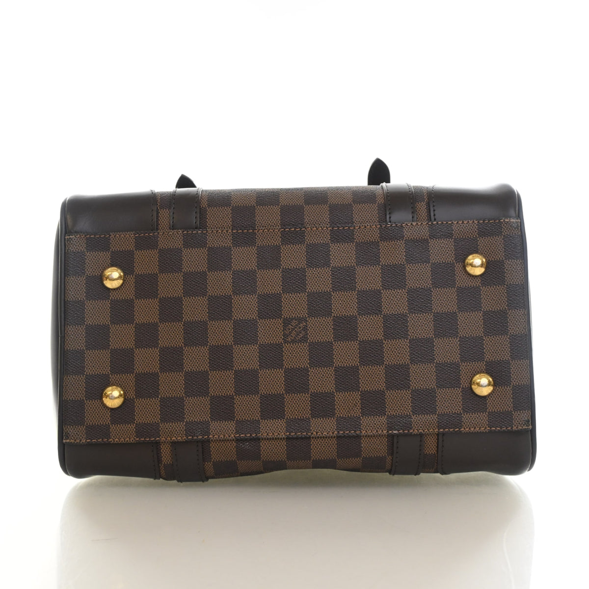 Vintage Louis Vuitton Damier Ebene Berkeley, base and feet view, photo 9 of 18