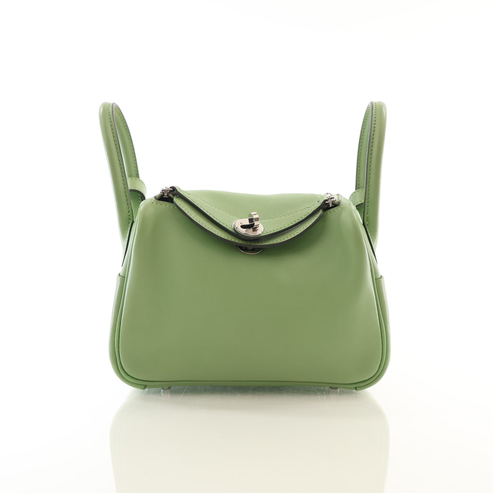 Hermes Vert Criquet Swift Mini Lindy 20