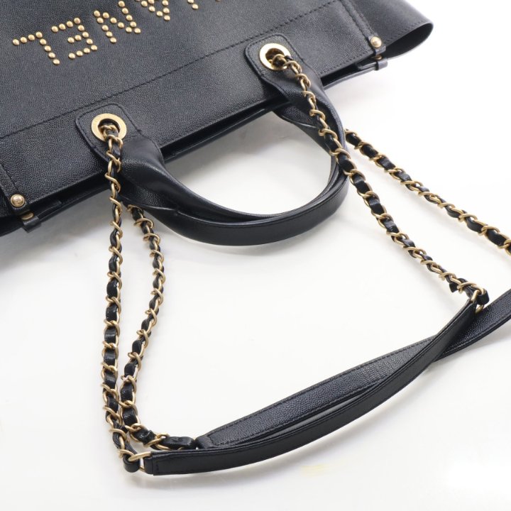 Chanel Small Caviar Deauville Tote, photo 10 of 17