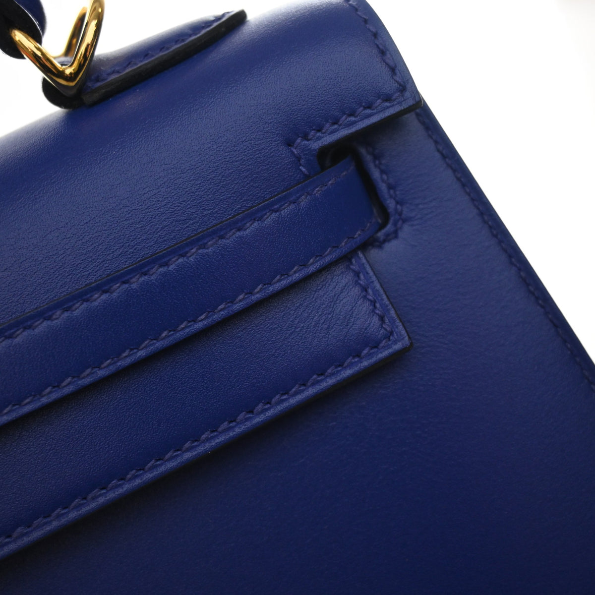 Hermes Bleu Electrique Veau Tadelakt Kelly 25, photo 16 of 18