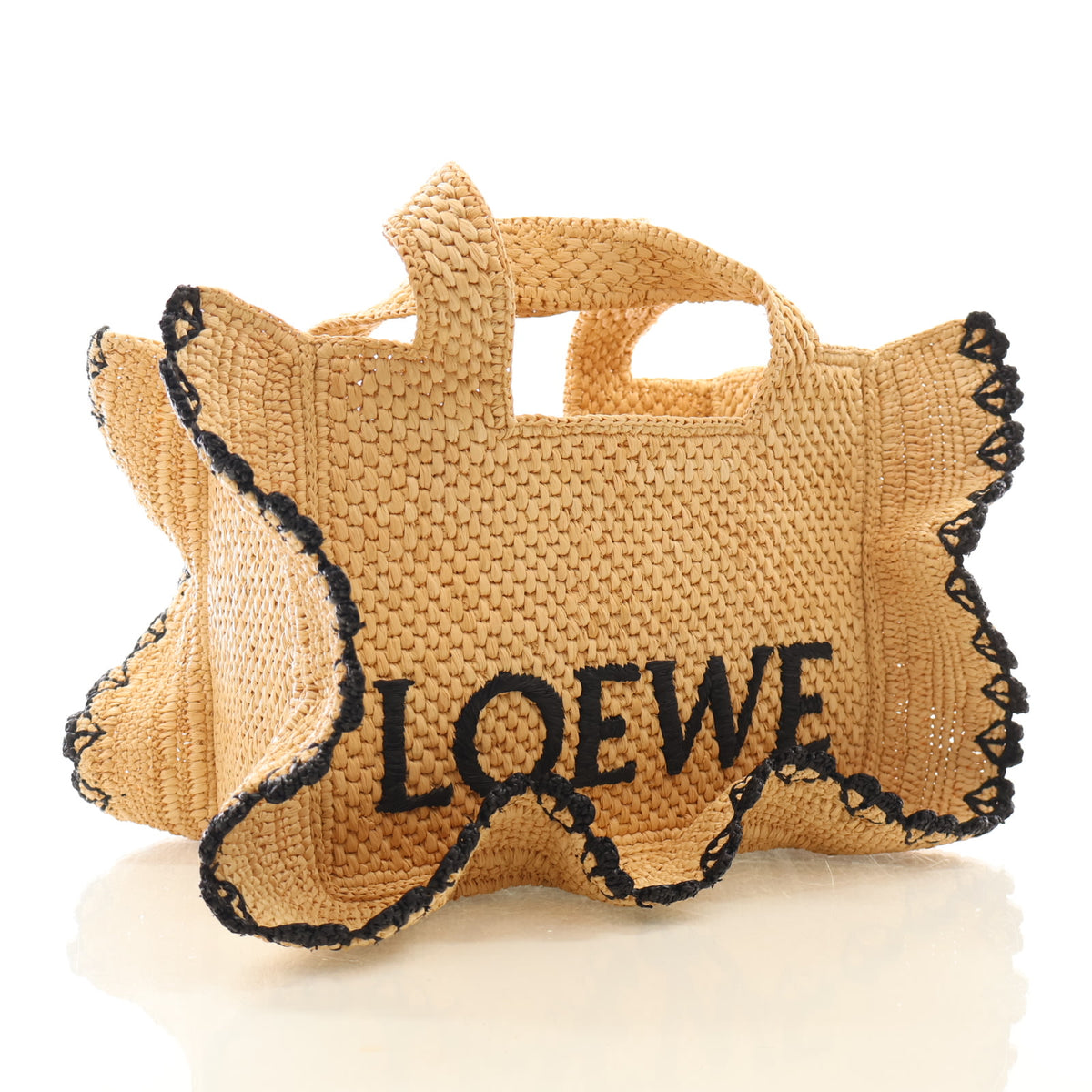 Pre-Owned Loewe Tote Bag Small Raffia, front view