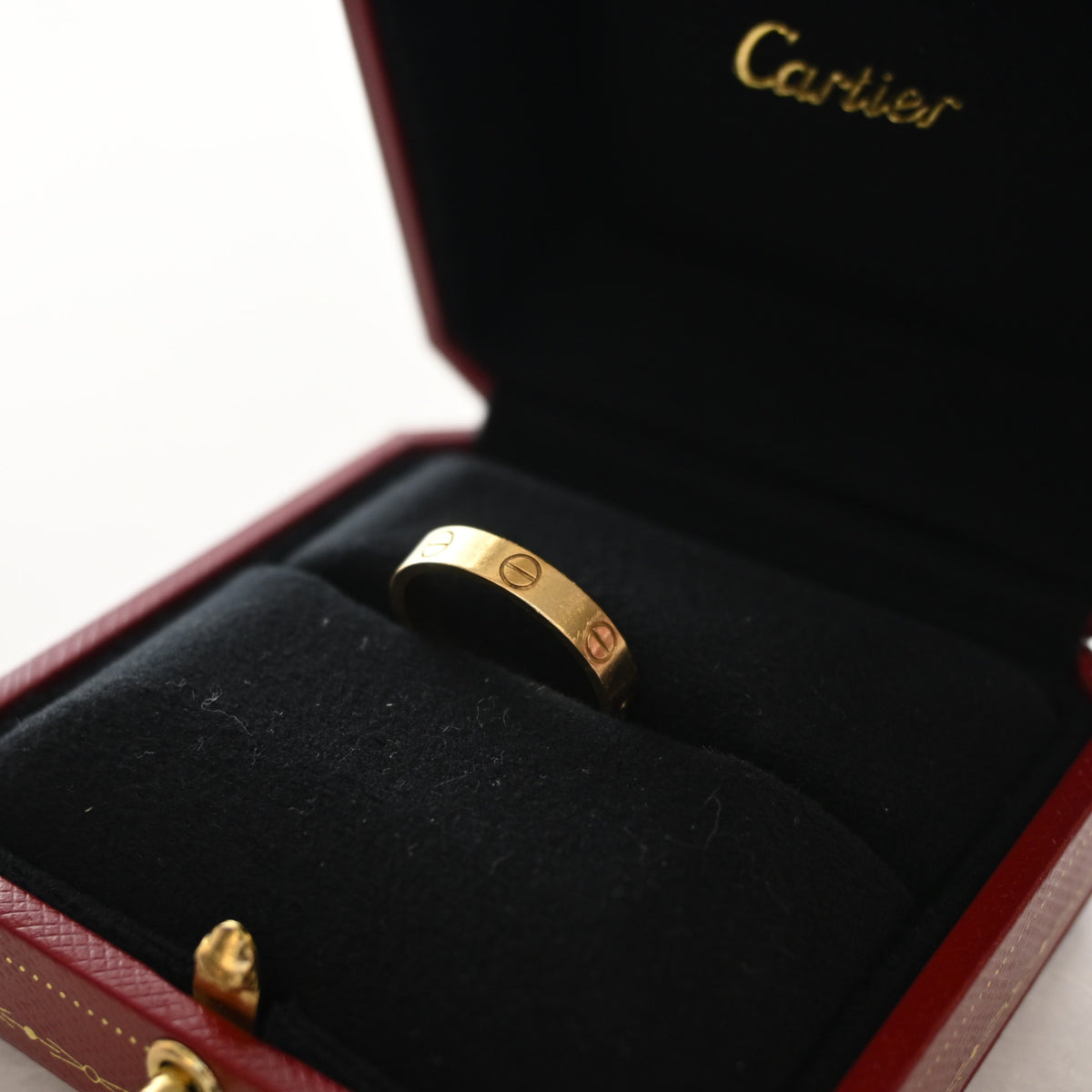 Cartier 18K Yellow Gold Small Model Love Ring Sz 54, photo 5 of 7