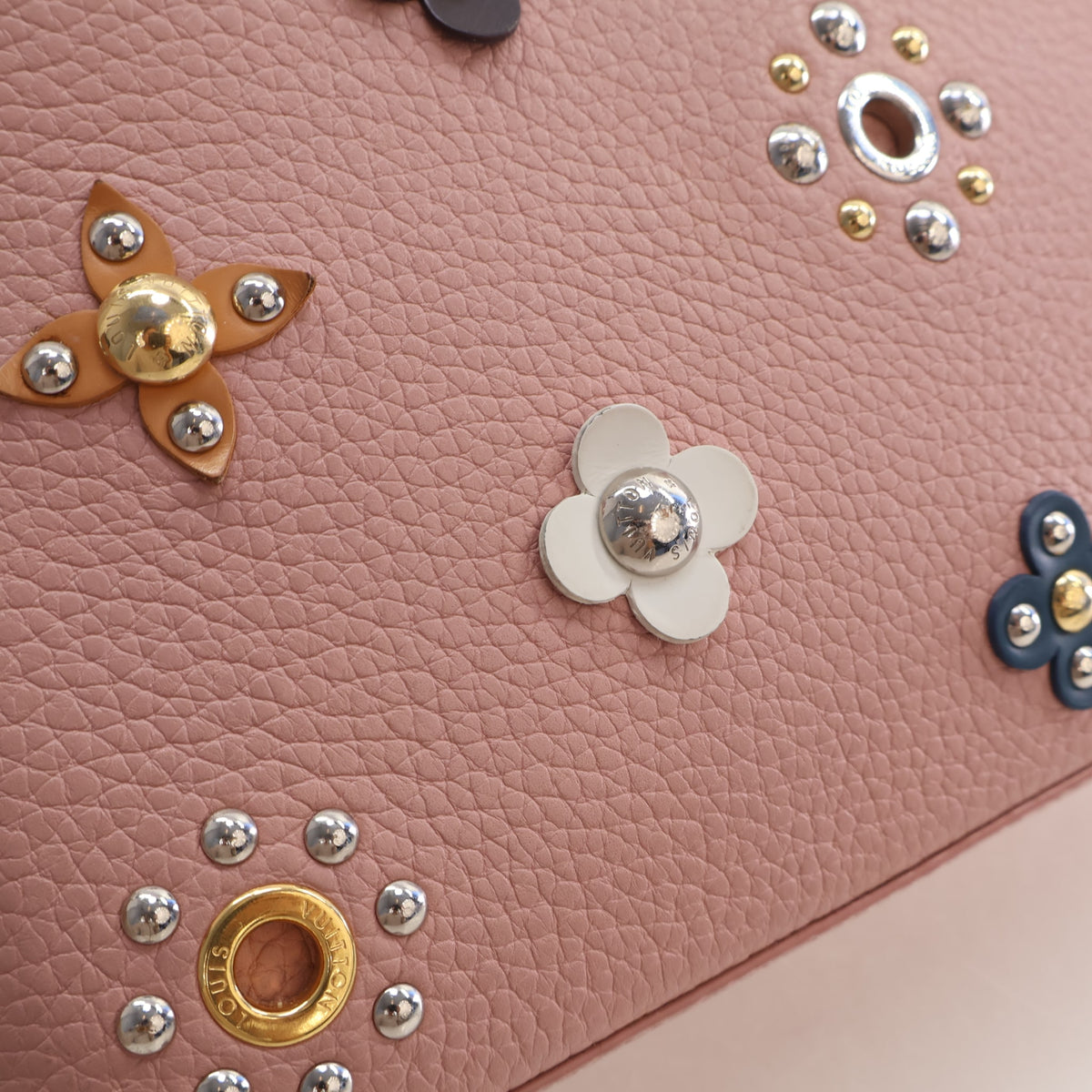 Pre-Owned Louis Vuitton Mechanical Flowers Taurillon Capucines BB, detail view