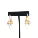 Chanel Pearl CC Double Hoop...
