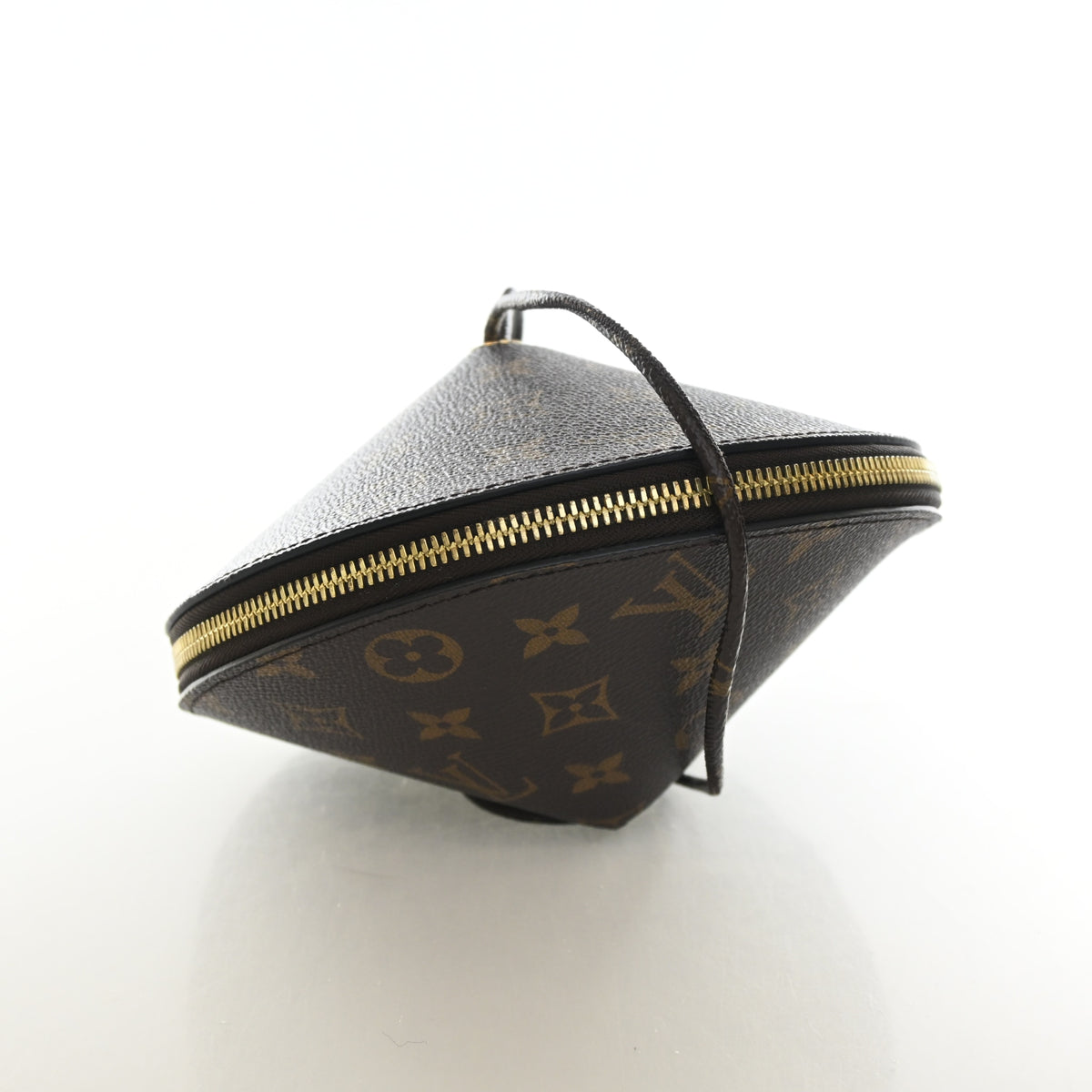 Pre-Owned Louis Vuitton Monogram Toupie, side profile, authenticated at Luxe Du Jour