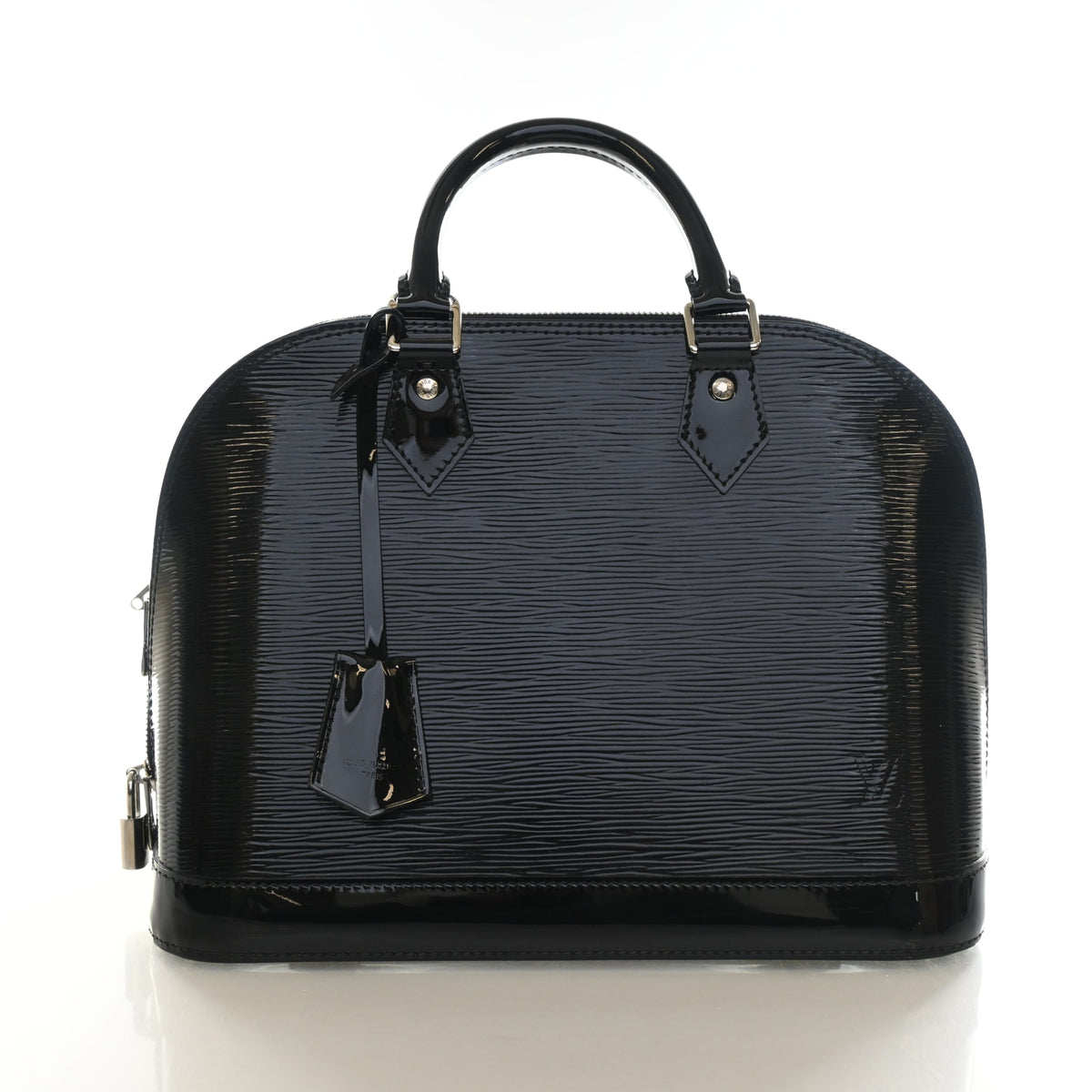 Pre-Owned Louis Vuitton Alma PM Epi Electric, front view, authenticated at Luxe Du Jour