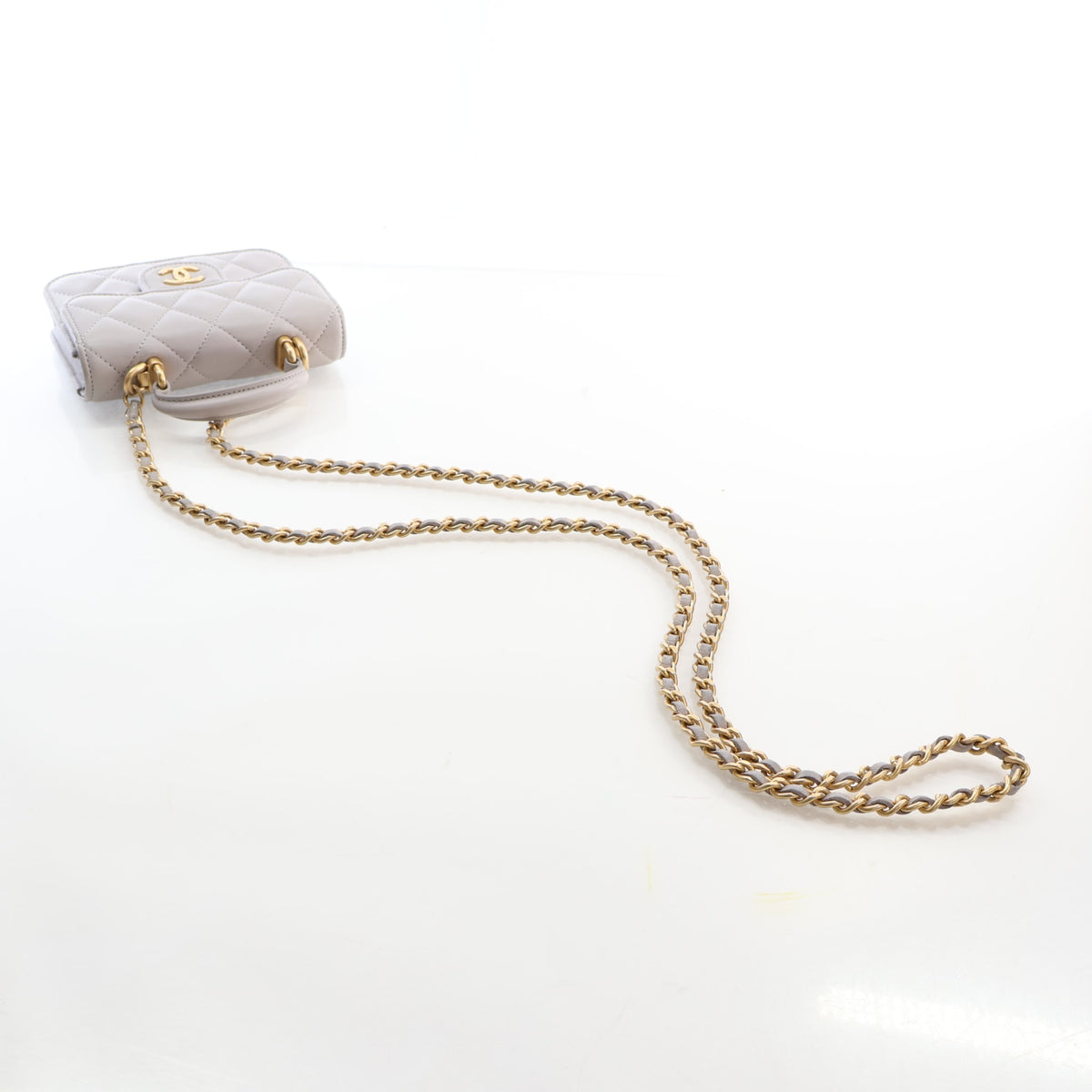 Chanel Mini Lambskin Pouch on Chain, photo 10 of 19