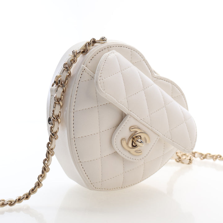 Chanel Mini Lambskin CC In Love Heart Bag