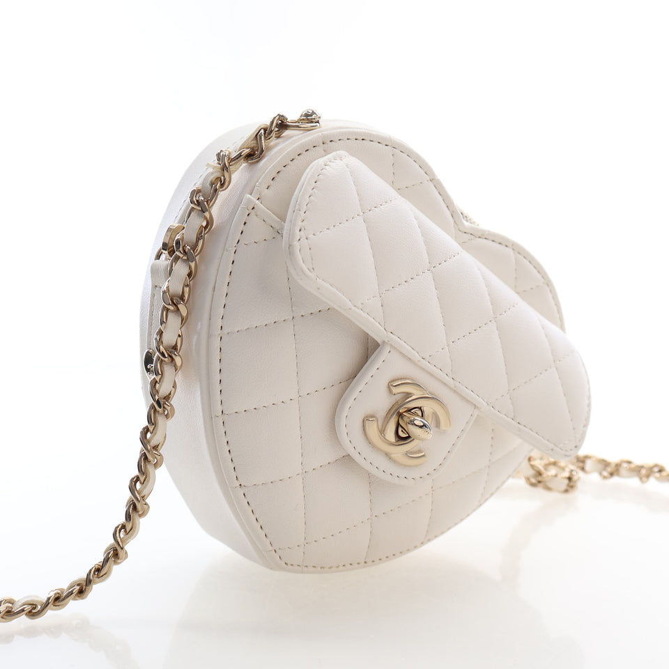Chanel Mini Lambskin CC In Love Heart Bag
