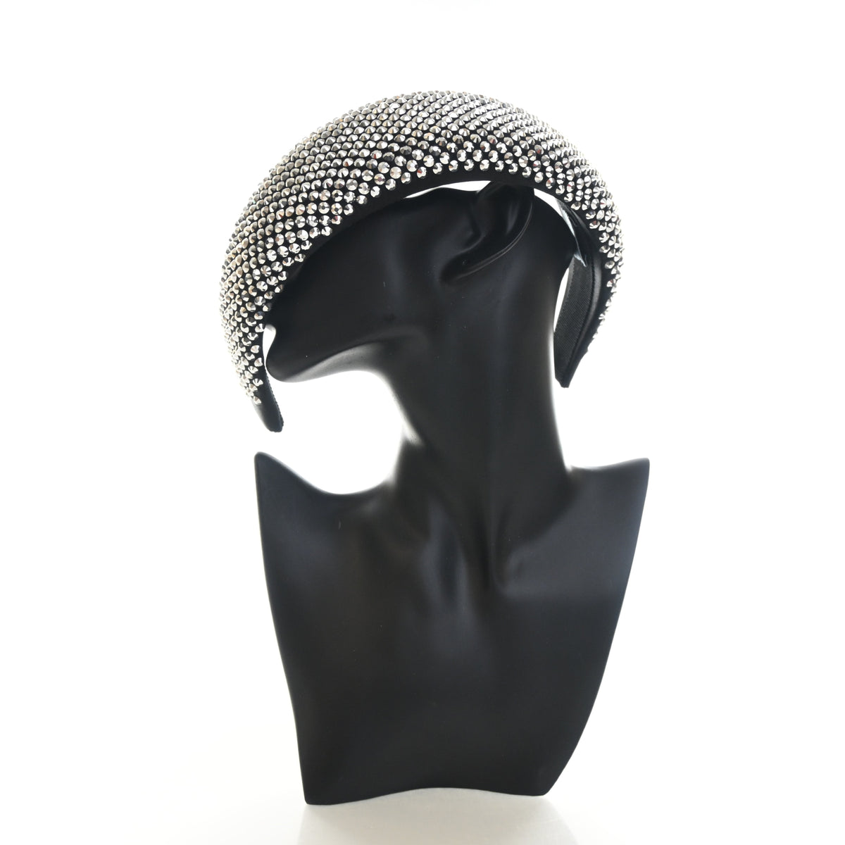 Pre-Owned Prada Crystal Wide Padded Headband, front view