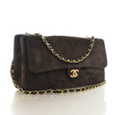 Chanel Suede Maxi Flap Bag