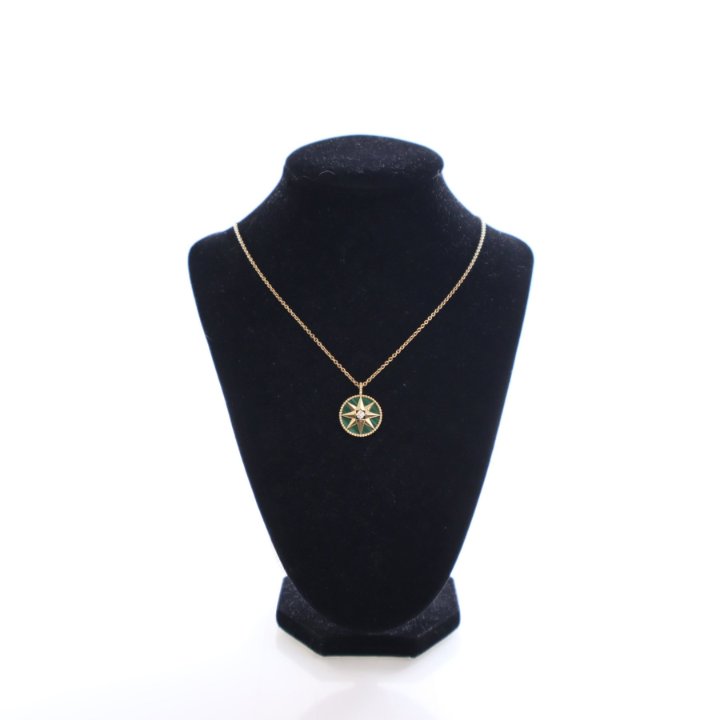 Christian Dior Medium Rose Des Vents Medallion Necklace