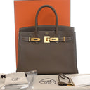 Hermes Etoupe Clemence Birk...