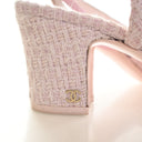 Chanel Pink Tweed Slingback...