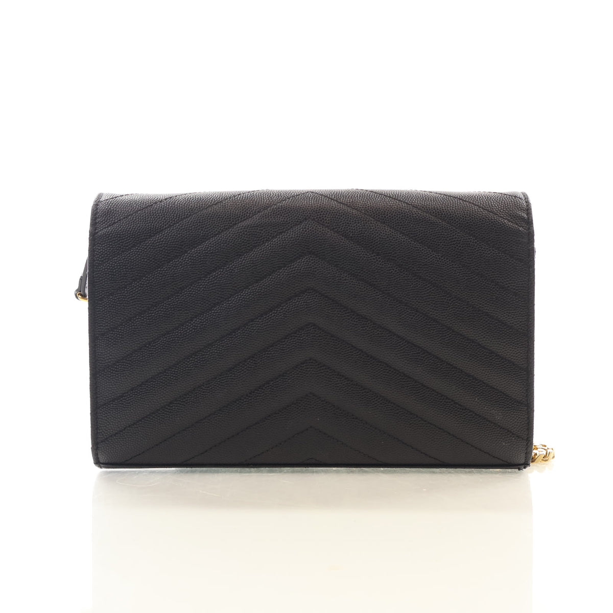 Saint Laurent Calfskin Cassandre Envelope Chain Wallet, photo 11 of 20