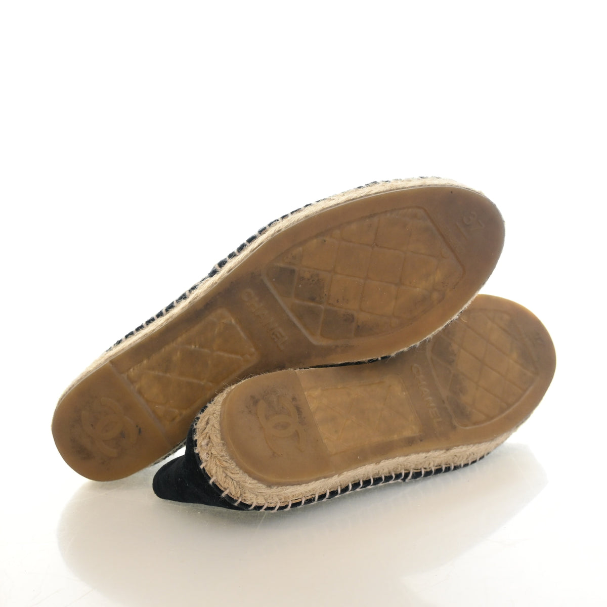 Chanel Velvet CC Espadrilles Sz 37, photo 6 of 7
