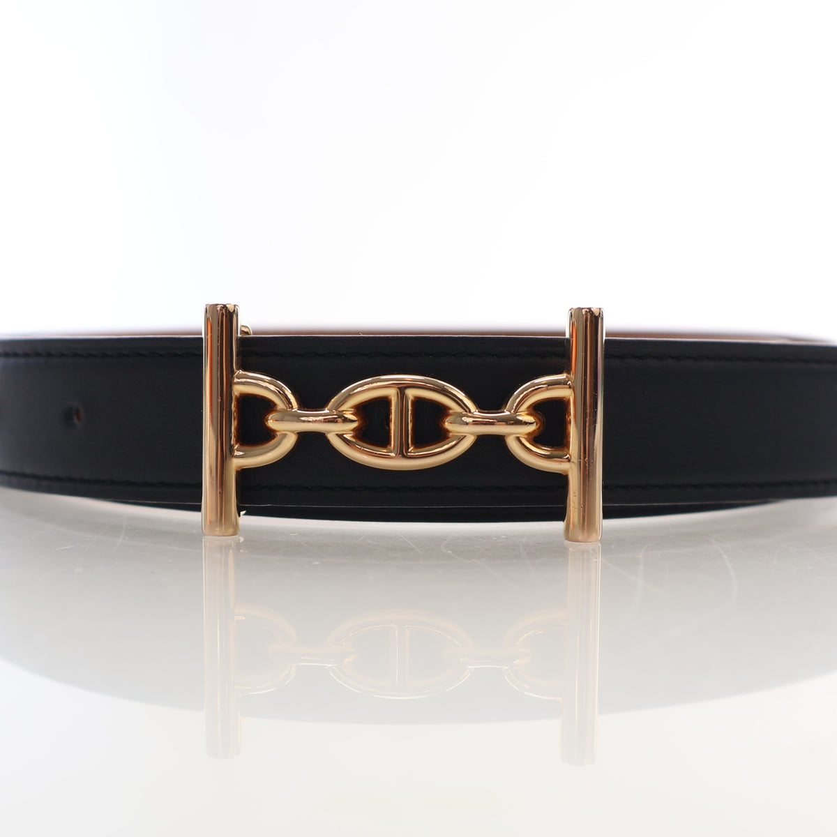 Hermes Swift Epsom Noir Lagune Belt, photo 4 of 10