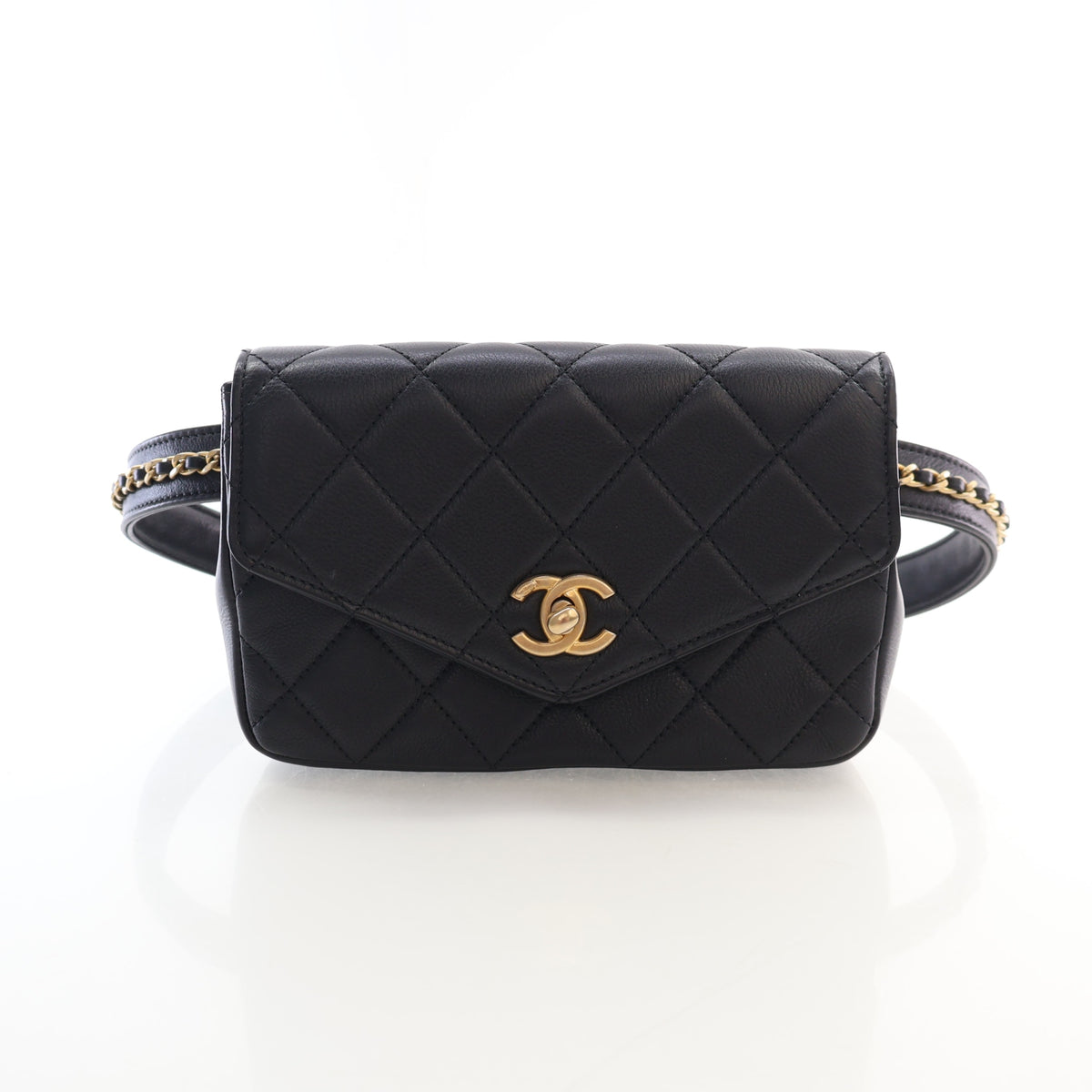 Pre-Owned Chanel Belt Bag Lambskin, front view