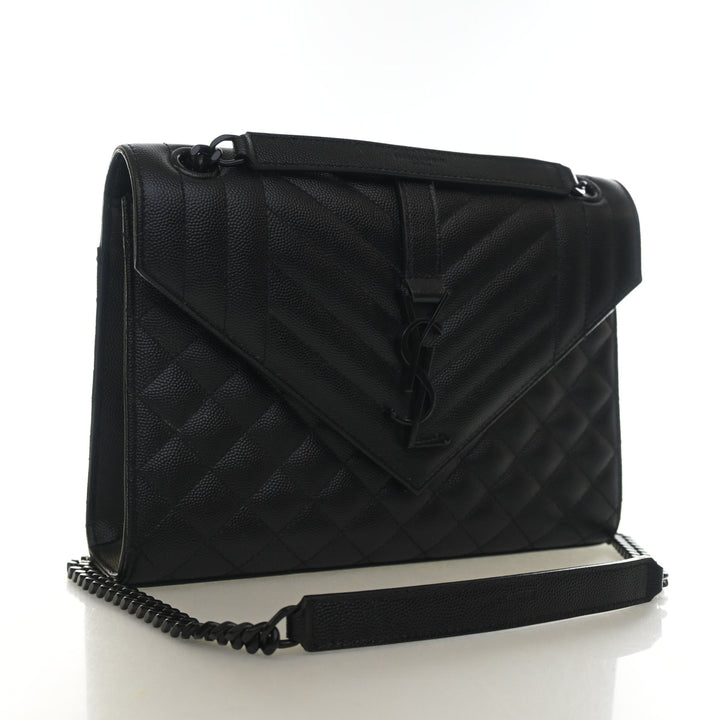 Saint Laurent Medium Calfskin Envelope Flap Bag