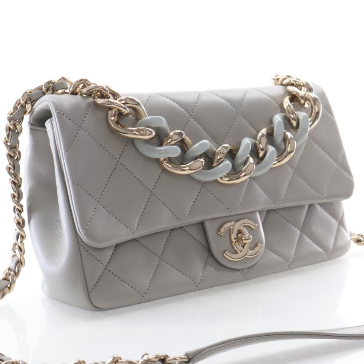 Chanel Calfskin Elegant Chain Flap Bag