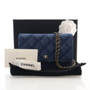 Chanel Denim Wallet on Chain
