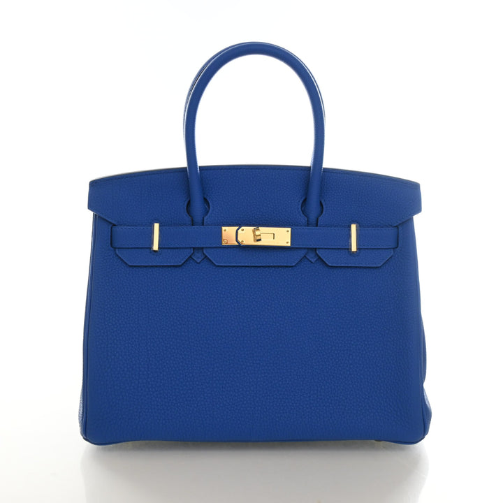 Hermes Bleu Zellige Togo Birkin 30
