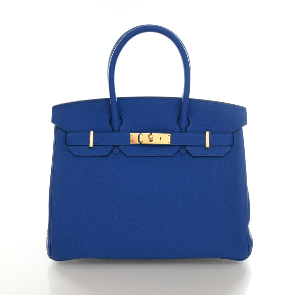 Hermes Bleu Zellige Togo Birkin 30