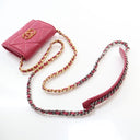 Chanel Red Lambskin 19 Card...