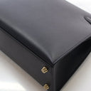 Hermes Noir Veau Madame Sel...