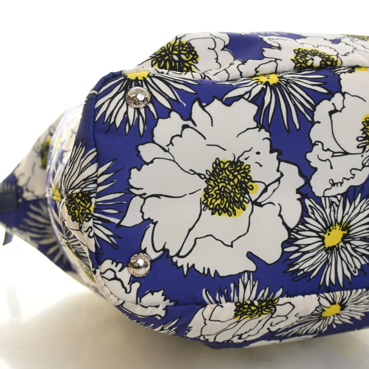 Prada Medium Nylon Floral Shopper Tote Bag, photo 6 of 16