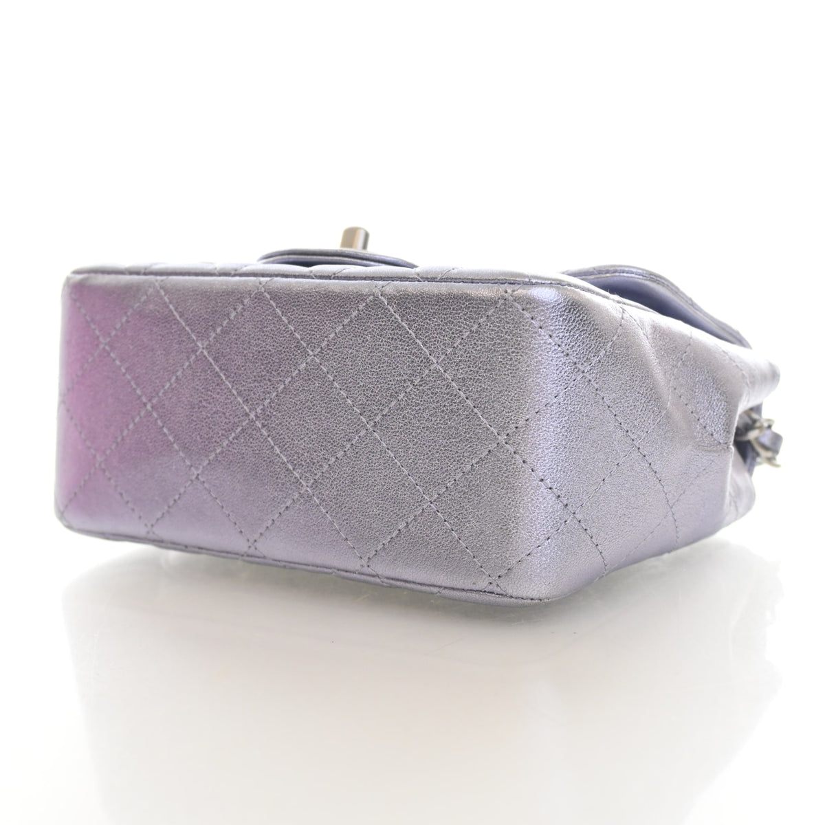 Pre-Owned Chanel Classic Flap Mini Calfskin Square Bag, base view