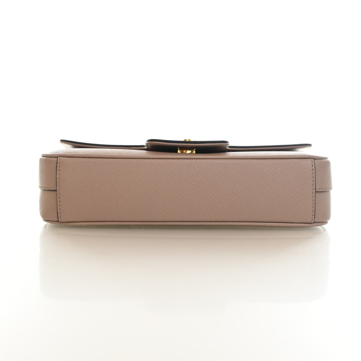 Pre-Owned Prada Shoulder Bag Saffiano Flap, side profile, photo 9 of 13