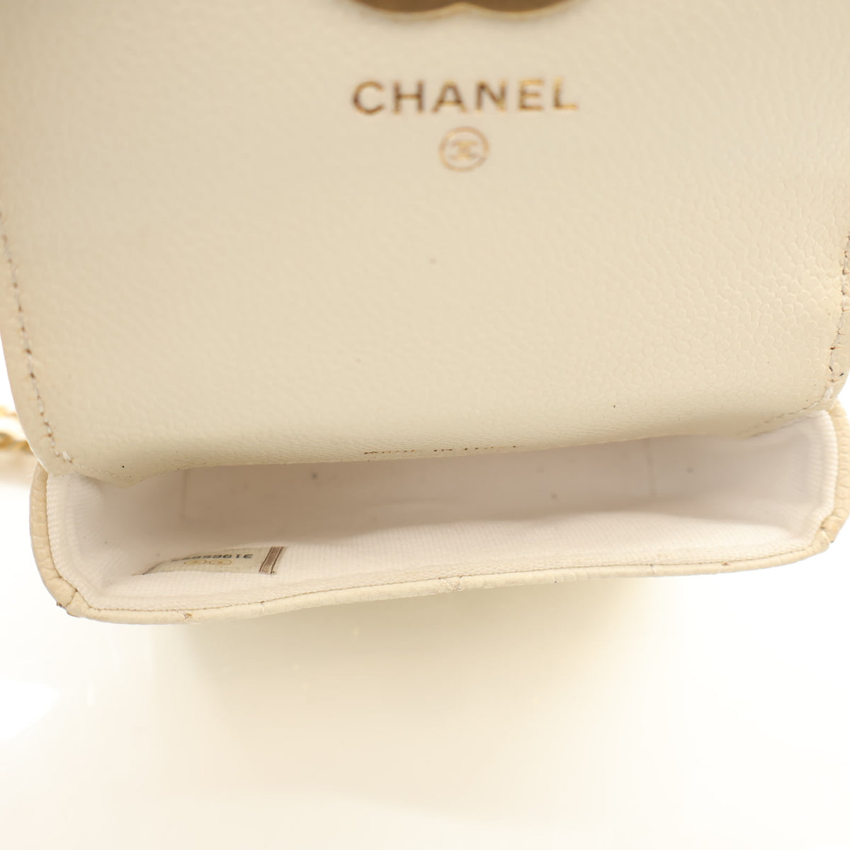 Pre-Owned Chanel Belt Bag Caviar Leather, logo detail, photo 14 of 16