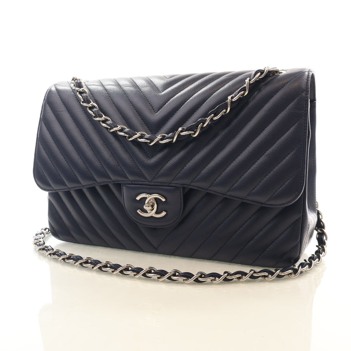 Chanel Jumbo Caviar Double Flap Bag